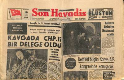 Son Havadis Gazetesi 10 Ekim 1966 - Ankara Belediye Hastanesi Açıldı - Etibankın 967 Yatırım Projesi 2 Milyar Lira GZ106957 - 1