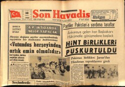 Son Havadis Gazetesi 10 Eylül 1965 - Muhasebe Kongresinin Kararları Açıklandı GZ65784 - 2
