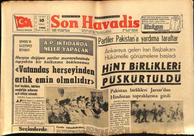 Son Havadis Gazetesi 10 Eylül 1965 - Muhasebe Kongresinin Kararları Açıklandı GZ65784 - 2