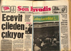 Son Havadis Gazetesi 10 Haziran 1975 - Cüneyt Arkın Olayı Esrarını Koruyor - Nilgün Atılgan Sinemada Kararlı GZ158782 - Gökçekoleksiyon