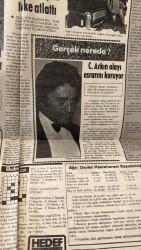 Son Havadis Gazetesi 10 Haziran 1975 - Cüneyt Arkın Olayı Esrarını Koruyor - Nilgün Atılgan Sinemada Kararlı GZ158782 - 2