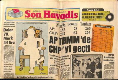Son Havadis Gazetesi 10 Haziran 1980 - İran Ham Petrol Yağdırıyor GZ56388 - 1