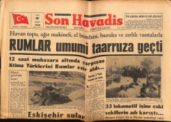 Son Havadis Gazetesi 10 Mart 1964 - Eskişehir Sular Altında Kaldı GZ69829 - 2