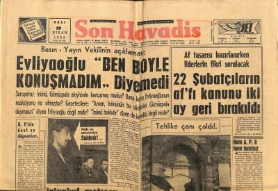 Son Havadis Gazetesi 10 Nisan 1962 - Tarzan`a Ceny İle Nikahsız Yaşadığı İçin Dava Açıldı GZ80504 - 1