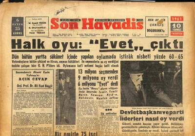 Son Havadis Gazetesi 10 Temmuz 1961 - M. Oktay Esas Mukaveleyi Bugün Palermoda İmzalıyor GZ86386 - 1