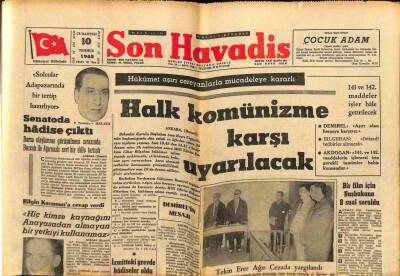 Son Havadis Gazetesi 10 Temmuz 1965 - Kaçak Saatlere Sahte Marka Basıyorlardı GZ65591 - 1