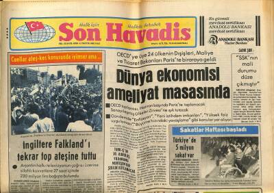 Son Havadis Gazetesi 11 Mayıs 1982 - Prenses Diana , İngiltere Tahtı İçin Erkek Çocuk Bekliyor - Dünya Ekonomisi Ameliyat Masasında GZ121105 - 1