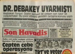 Son Havadis Gazetesi 11 Mayıs 1987 - GAPın Milyarları Toprağa Gömülecek GZ102133 - 2