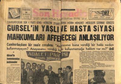 Son Havadis Gazetesi 11 Nisan 1962 - Liz Taylor`un Her Hastalığı Ruhi GZ80489 - 1