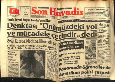 Son Havadis Gazetesi 11 Ocak 1964 - Rauf Denktaş,Önümüzdeki Yol Ve Mücadele Çetindir GZ59420 - 1