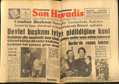 Son Havadis Gazetesi 11 Şubat 1962 - CHP`yi Sarsan Buhran GZ80484 - 1