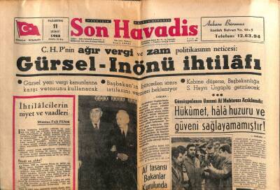 Son Havadis Gazetesi 11 Şubat 1963 - Bağdat Ve Civarında Kanlı Çarpışmalar Var !.. GZ73960 - 1