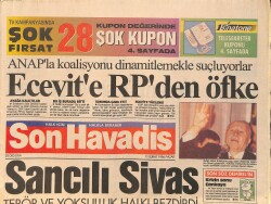 Son Havadis Gazetesi 11 Şubat 1996 - Hülya Avşar'ın Zor Rolü - Çiller'den Büyük Özveri - Cimbom'a Hava Geldi GZ2550 - Gökçekoleksiyon