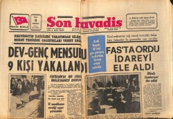 Son Havadis Gazetesi 11 Temmuz 1971 - Fas'ta Ordu İdareyi Ele Aldı - Ömer Ayna Askeri Yargıtaya Başvurdu GZ158846 - Gökçekoleksiyon