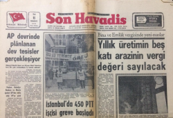 Son Havadis Gazetesi 11 Temmuz 1972 - Yıllık Üretimin Beş Katı Arazinin Vergi Değeri Sayılacak - GZ12499 - 1