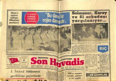 Son Havadis Gazetesi 12 Ağustos 1971 - Yunanistanın Ortak Pazar Üyeliği Durduruldu...Ecevitçiler CHPden Kopuyor GZ59155 - 1
