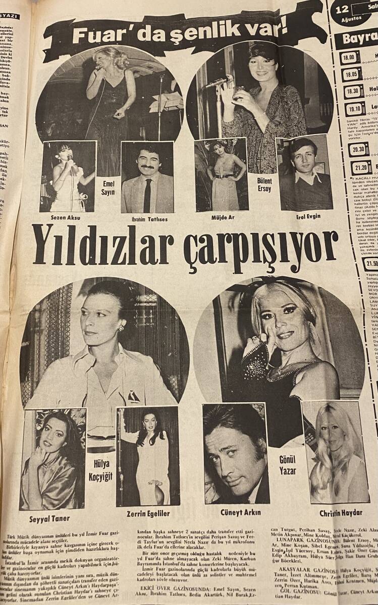 Son Havadis Gazetesi 12 Ağustos 1980 - Fuarda Şenlik Var,Sezen Aksu,İbrahim Tatlıses,Müjde Ar,Emel Sayın,Bülent Ersoy,Hülya Koçyiğit,Cüneyt Arkın GZ132656 - 2