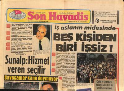 Son Havadis Gazetesi 12 Ağustos 1983 - Rumelihisarında Şenlik Var * Arif Sağ - Yıldırım Gürses - Zerrin Özer GZ87536 - 1