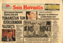 Son Havadis Gazetesi 12 Aralık 1981 - Yunanistan Tüm İsteklerinden Vazgeçti GZ65394 - 2