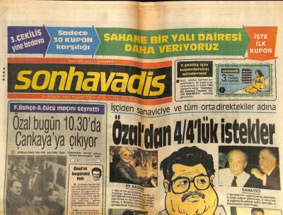 Son Havadis Gazetesi 12 Aralık 1983 - Reagan Lübnanda Barışın Sağlanması İçin Çağrı Yaptı GZ102069 - 2