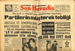 Son Havadis Gazetesi 12 Ekim 1962 - Arjantinde Siyasi Af İlan Edildi GZ65571 - 1