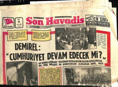 Son Havadis Gazetesi 12 Eylül 1972 - Ankara Üniversitesinde Ön Kayıtlar Dün Başladı - Münih Trajedisinde Alman Polisi Hatalı Görüldü GZ98509 - 1