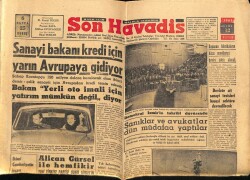 Son Havadis Gazetesi 12 Mart 1961 - Sanayi Bakanı Kredi İçin Yarın Avrupaya Gidiyor GZ69515 - 1