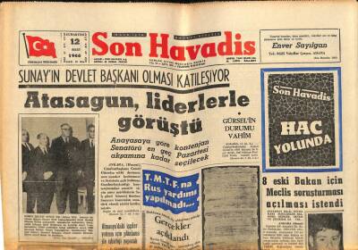 Son Havadis Gazetesi 12 Mart 1966 - TRTde Bir Zümre Saltanatı Kuruldu GZ77418 - 1