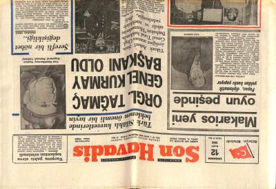 Son Havadis Gazetesi 12 Mart 1969 - Org. Tağmaç Genel Kurmay Başkanı Oldu GZ56460 - 1