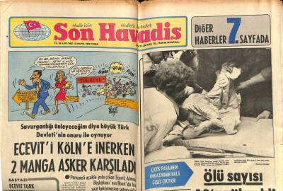 Son Havadis Gazetesi 12 Mayıs 1978 - Aldo Moro Sade Bir Törenle Toprağa Verildi GZ102047 - 2