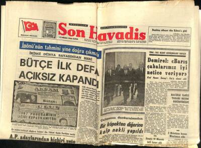 Son Havadis Gazetesi 12 Nisan 1968 - Amerikada 24.500 Yedek Daha Silah Altına Alınıyor GZ73983 - 1