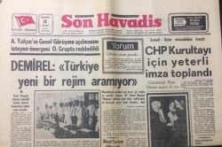 Son Havadis Gazetesi 12 Nisan 1972 - CHP Kurultayı İçin Yeterli İmza Toplandı - GZ12486 - 2