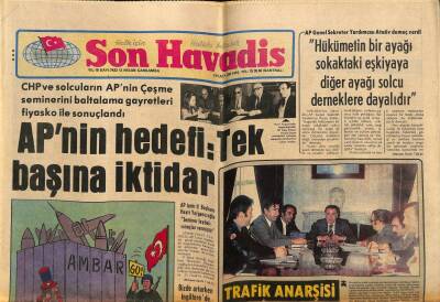 Son Havadis Gazetesi 12 Nisan 1978 - Tekrar Kalp Krizi Geçiren Nejat Konuk Görevi İade Etti GZ87133 - 1