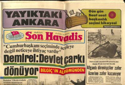 Son Havadis Gazetesi 12 Nisan 1980 - Selçuk Aslandan 3.Defa Ayrılan Emel Sayın Kesin Konuşuyor GZ87148 - 1