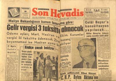 Son Havadis Gazetesi 12 Şubat 1962 - Kraliçe Elizabeth Çocuk Bekliyor GZ80483 - 1