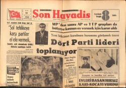 Son Havadis Gazetesi 12 Şubat 1965 - Arif Sami Toker Dün Radyoyu İtham Etti - İtalyan Sanayi Bakanı Gitti GZ158854 - Gökçekoleksiyon