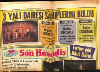 Son Havadis Gazetesi 13 Ağustos 1979 - TV , Bütün Hünerini Ajda Pekkanda Gösterdi GZ65626 - 1