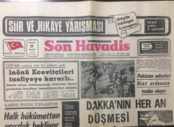 Son Havadis Gazetesi 13 Aralık 1971 - İnönü Ecevitçileri Tasfiyeye Kararlı - GZ12818 - 1