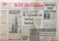 Son Havadis Gazetesi 13 Eylül 1971 - Anayasa Tatili Senatoda - GZ12194 - 1