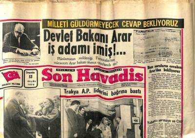 Son Havadis Gazetesi 13 Eylül 1972 - 2 Bin Metrelik Yaylada Kurulu Pasinler İlçesinde Belediye Suni Göl Yaptı GZ98508 - 1