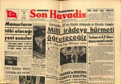 Son Havadis Gazetesi 13 Kasım 1963 - Memurların Tabi Olacağı Yeni Esaslar GZ65372 - 1