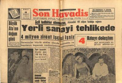 Son Havadis Gazetesi 13 Mart 1962 - Nebahat Aslan Dün Beraat Etti GZ80528 - 1