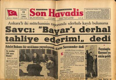 Son Havadis Gazetesi 13 Mart 1963 - PTT Aleyhine 22 Bin Dava Açıldı GZ74025 - 1