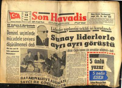 Son Havadis Gazetesi 13 Mayıs 1966 - Bayarın Kızı Ve Avukatı Savcı İle Görüştüler GZ59375 - 1
