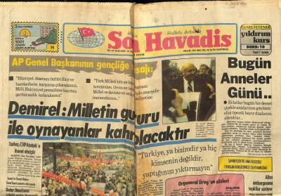 Son Havadis Gazetesi 13 Mayıs 1979 - Şöhretlerde Ana Kuzusu GZ65511 - 2