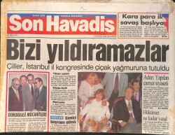 Son Havadis Gazetesi 13 Mayıs 1996 - Çiller, Çiçek Yağmuruna Tutuldu - Fenerbahçe İlk Kez Şampiyonlar Ligine Katılacak GZ2588 - Gökçekoleksiyon