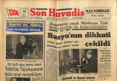 Son Havadis Gazetesi 13 Nisan 1966 - Profilo Fabrikası İmalata Devam Ediyor GZ77463 - 1