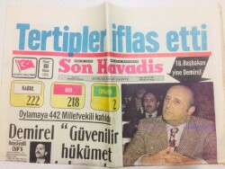 Son Havadis Gazetesi 13 Nisan 1975 - Tertipler İflas Etti18. Başbakan Yine Demirel GZ71039 - 2