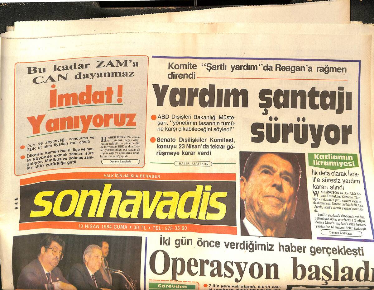 Son Havadis Gazetesi 13 Nisan 1984 - Milli Takıma Bahar Havası Yaramıyor - Claudia Cardinale Mussolini Sevgilisi Oldu! GZ144142 - 1