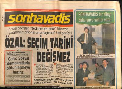 Son Havadis Gazetesi 13 Ocak 1984 - Asala Ermeni Taşnak Partisine Savaş Açtı - Kipriyanunun Denktaşla Şartlı Görüşme İsteği Reddedildi GZ121068 - 1